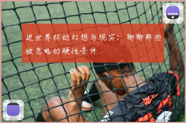 进世界杯的幻想与现实：聊聊那些被忽略的硬性条件